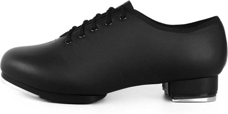 Linodes PU Leather Lace Up Tap Shoe Split Sole Dance Shoes for Women and Men's Dance Shoes - Image 2